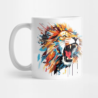 Lion Animal Freedom World Wildlife Wonder Abstract Mug